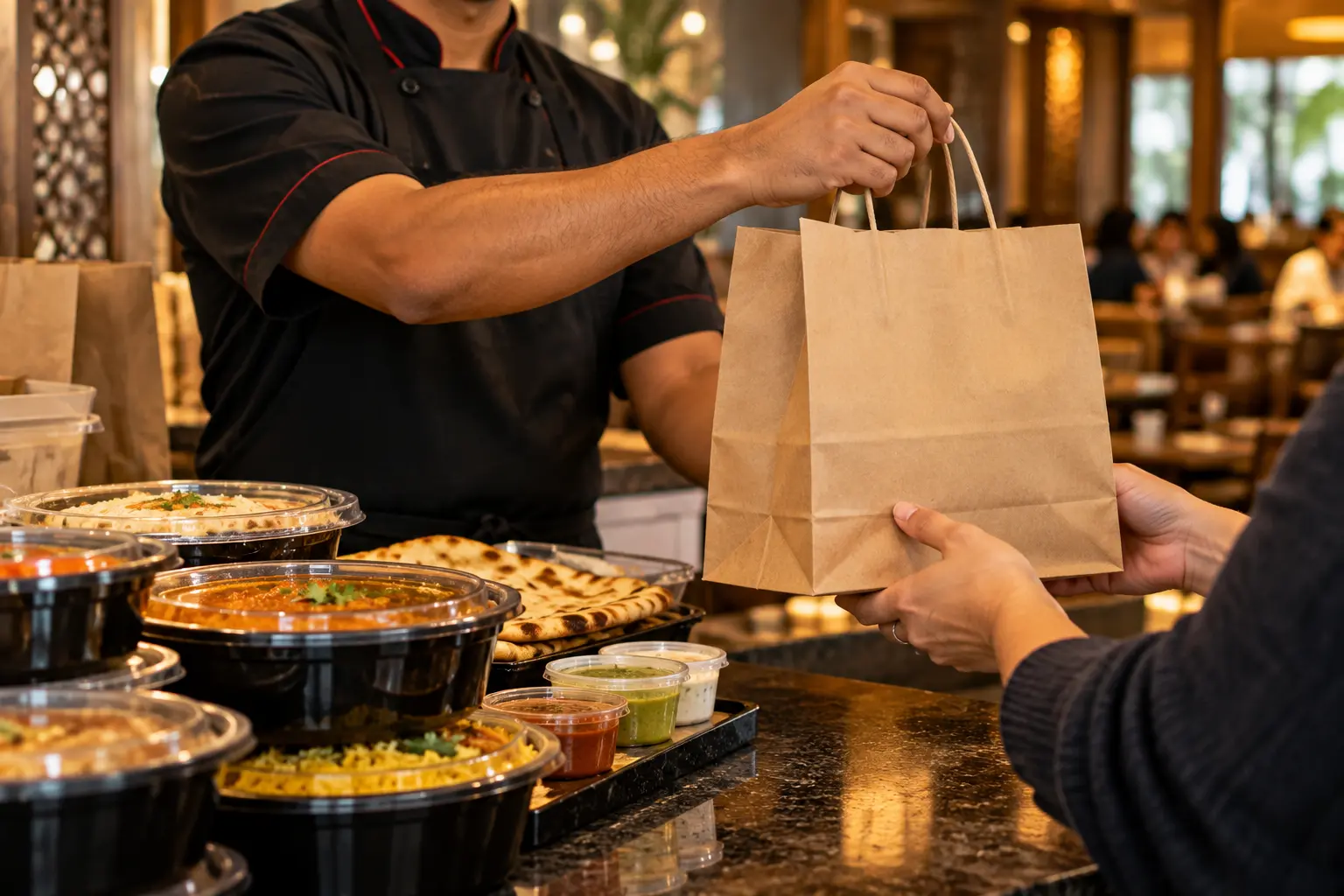 Indian food available to order from Namaste